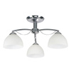 Filona Lampa Sufitowa Chromowy 3X40 E27 Klosz Biały