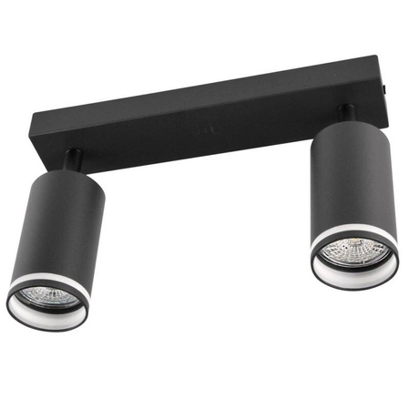 Lampa ścienno-sufitowa PARIS 2 GU10 Czarna