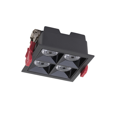 Nowodvorski Oprawa kwadratowa podtynkowa czarna MIDI LED RECESSED 