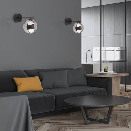 Kinkiet ESTERA Black 1xG9