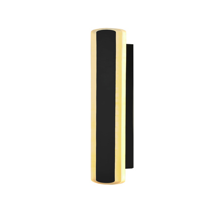 STICK lampa ścienna zewnetrzna L-30 czarny 12W  klosz opal IP65