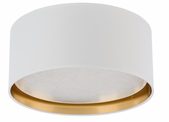 Lampa sufitowa plafon 45cm biało złoty 4xE27 okrągły