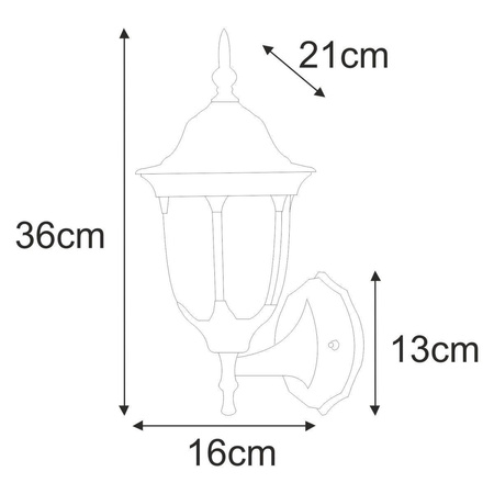 Kinkiet K-5007A/N CZARNY z serii VASCO