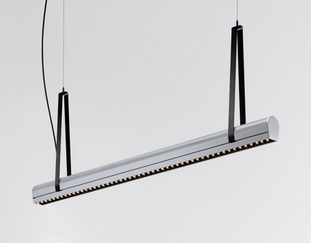 Kluś Lampa wisząca LED Tulip TU BEAM ZW L=1207mm, DOT, 17W, 4000K, DALI, SREBRNY