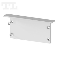 Zaślepka aluminiowa srebrna P23-1 bez otworu (wkręty w komplecie) (nr kat 7723111)