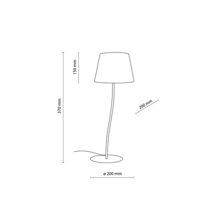 Lampka nocna NICOLA YELLOW 1xE27