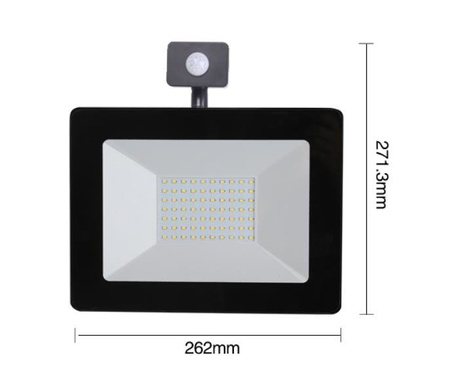 Halogen LED 50W z Czujnikiem ruchu naświetlacz 4000K
