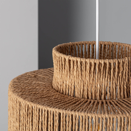 Naturalna lampa wisząca E27 Boho Neka