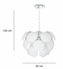 Lampa wisząca Clio 3xE27 Chrom i biały
