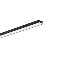 Profil aluminiowy do LED nawierzchniowy MICRO-ALU 3m Kluś czarny anodowany