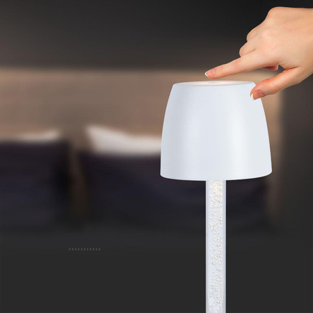 Lampka Biurkowa Nocna V-TAC 3W LED Ładowanie Ściemnianie Biała 
