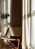 Lampa wisząca z uchwytem LEO  czarna okrągła metalowa loft