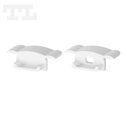 Komplet zaślepek bocznych białych P6-1 (1 szt. z otworem, 1 szt bez otworu) (nr kat 770602)