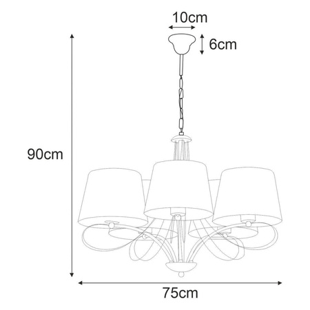 Lampa wisząca K-4081 z serii SOFIA