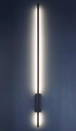 Kinkiet ścienny LUNA IP54 12W 90cm czarny CCT