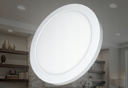 Plafon natynkowy podtynkowy okrągły Led 18W CCT zmienna barwa światła