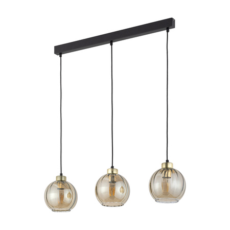 Lampa wisząca DEVI Amber 3xE27 listwa 