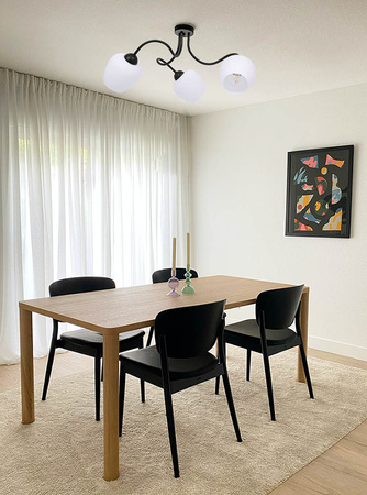 Lampa sufitowa z kloszami w kształcie kielichów K-5185 z serii BELLA