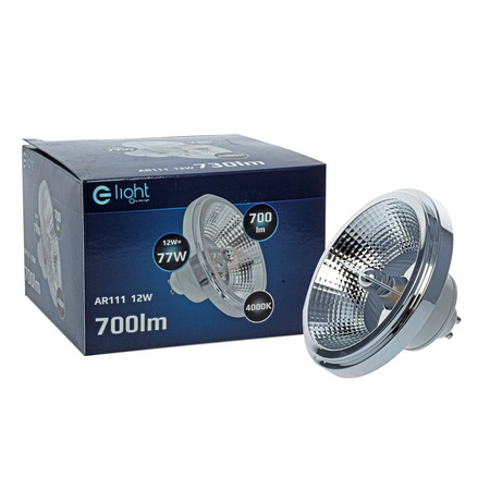 ŻARÓWKA AR111 12W GU10 4000K Biała z odbłyśnikiem