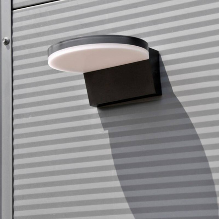 Kinkiet zewnętrzny LED TESA R czarny 4000K