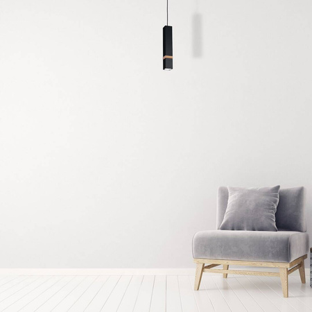 Lampa wisząca VIDAR BLACK 1xGU10 czarna
