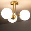 Lampa Sufitowa z Metalu i Szkła Amatler 3xE27