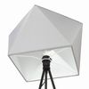 Lampa podłogowa NEPTUN trójnóg z abażurem szary diament