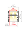 Profil do LED GLAZA-DUO Kluś architektoniczny anodowany dwa kierunki świecenia 2m