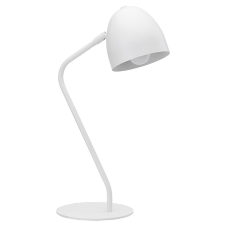 Nowoczesna lampka biurkowa stołowa Soho biała