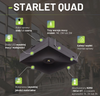 Oprawa sieciowo-awaryjna natynkowa STARLET QUAD LED SC 150 SA 3H AT IP20 [BLK] / 92896