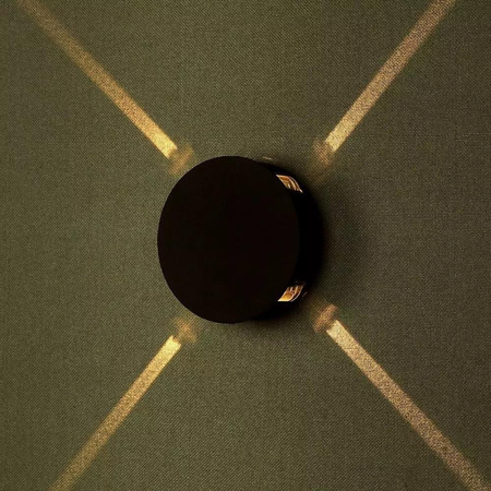 Oprawa Ścienna V-TAC 3W LED IP65 Czarna Okrągła VT-706-B-N 3000K 428lm