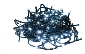 Lampki choinkowe Białe LED z programatorem K100 IP44
