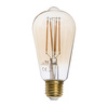 ŻARÓWKA E27 AMBER ST58 STOŻEK