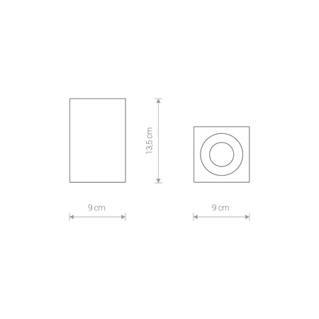 Nowodvorski Lampa punktowa natynkowa biała BRAVO