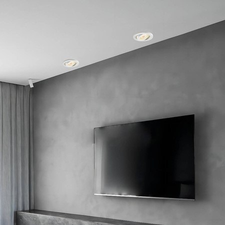 Lagos oczko podtynkowe okrągłe ruchome białe IP20 LP-440/1RS WH movable