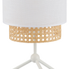 Lampka nocna stołowa Boho White 1x E27 biała 