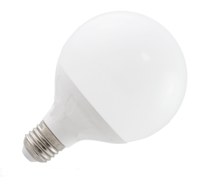 Żarówka LED G95 E27 15W mleczna kula 3000K