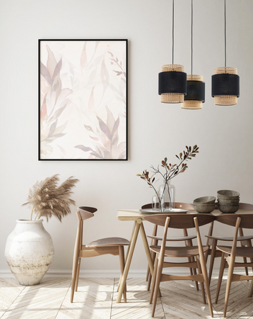 Lampa wisząca  Boho Black 3xE27 pająk