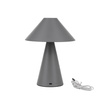 Lampka Biurkowa Nocna V-TAC 3W LED 24cm Ładowanie USB Ściemnianie Szara VT-1051 3000K-6000K 200lm