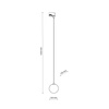 Tk Lighting TRACER WHITE WHITE GLASS lampa wisząca 1xG9