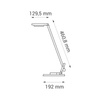 Lampka biurkowa Led 8W z ładowarką USB czarna