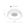  Tk Lighting NEXUS BLACK CCT 18W oczka podtynkowe 
