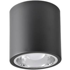 Oprawa natynkowa JUPITER 13 MD-4011 okrągła czarna metalowa 1xE27