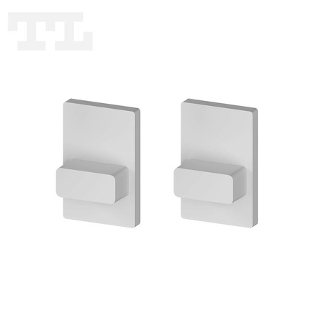 Komplet zaślepek bocznych szarych P10-4 pełne (1 szt. z otworem, 1 szt bez otworu) (nr kat 7710401)