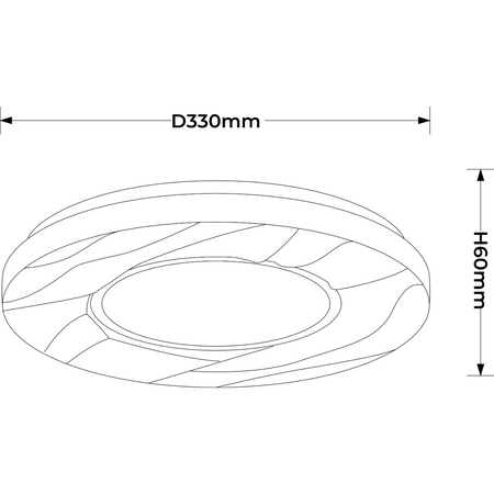 Light prestige Tenaro plafon 33 cm biały LP-7312/1C-33 WH