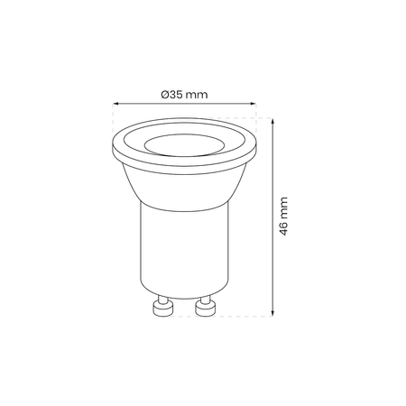 Żarówka LED 3W Mini GU10 4000K