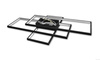 Plafon lampa LED Galaxis Hydra 126W 90x50x8 cm czarny