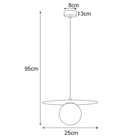 Lampa wisząca K-5441 z serii ROBIN