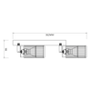 Lampa sufitowa VERTICAL WHITE SPOT 2xGU10