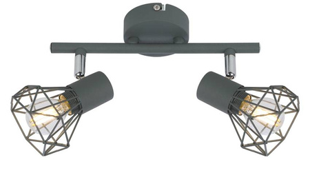Lampa sufitowa Candellux Verve 2xE14 matowy szary